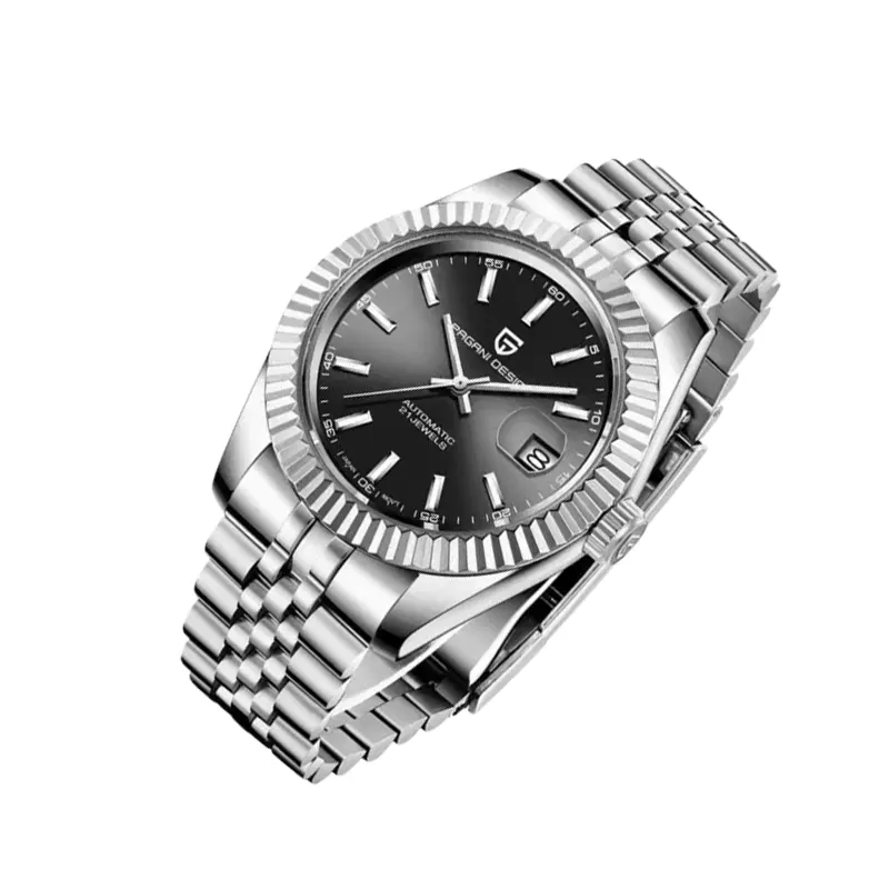 Pagani Design Sapphire Crystal Black Dial Men's Watch- PD-1645